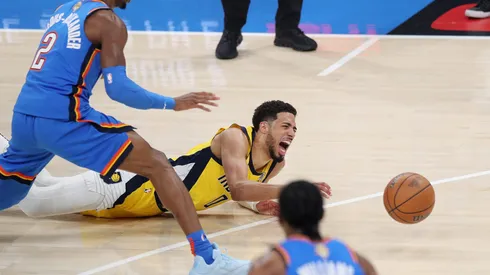 Tyrese Haliburton sufrió una lesión que mermó a los Pacers ante los Thunders