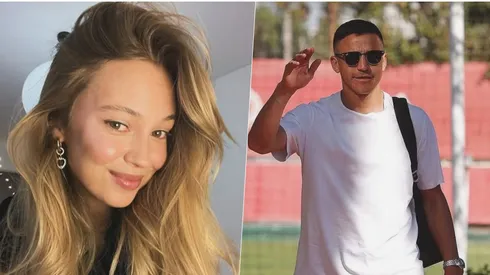 La novia de Alexis Sánchez lo acompaña en Chile.