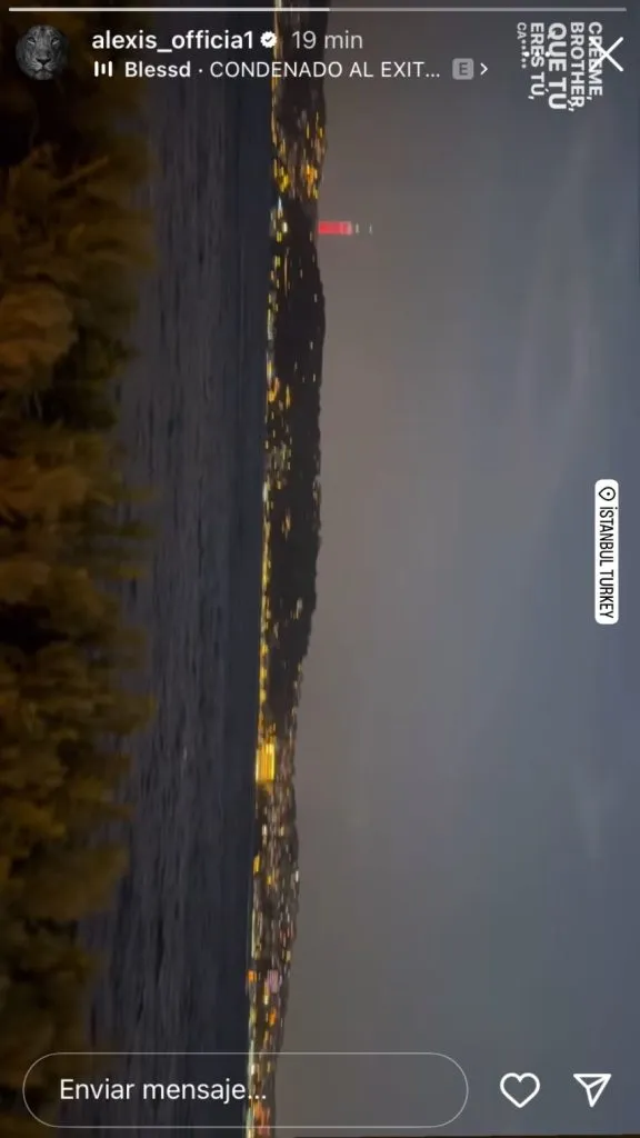 La postal de Alexis Sánchez en Turquía.