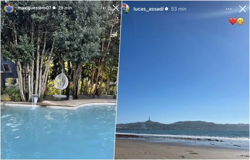 Maxi Guerrero en el sur y Lucas Assadi en el norte: dos que optaron por quedarse en Chile.