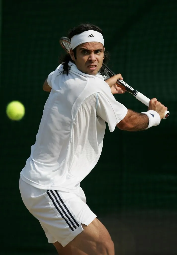 Fernando González en Wimbledon 2005 (Getty Images).