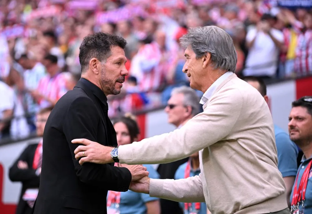 Diego Simeone se llevará un bastión de Pellegrini. (Denis Doyle/Getty Images).