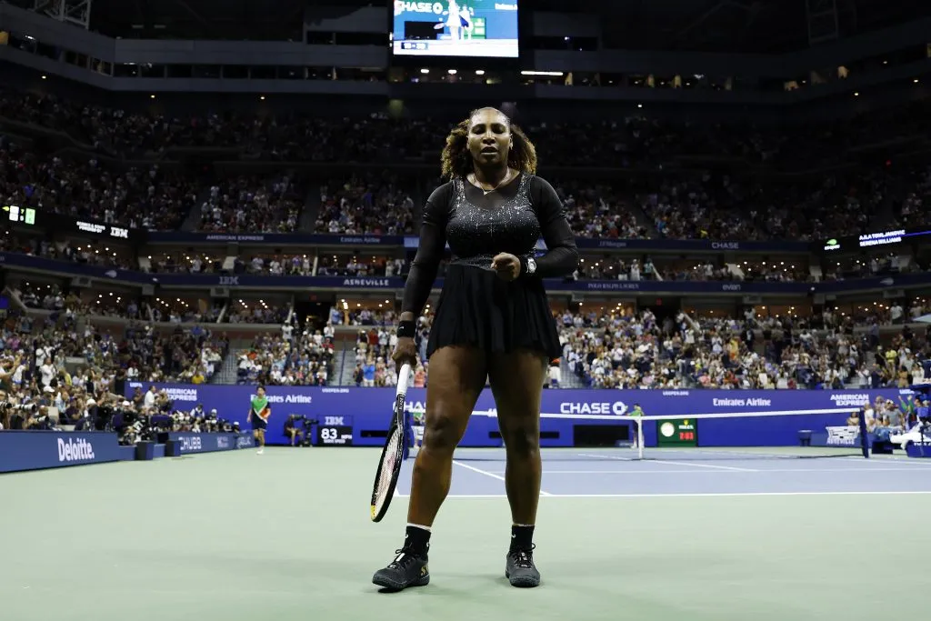 Serena Williams jugando en el US Open