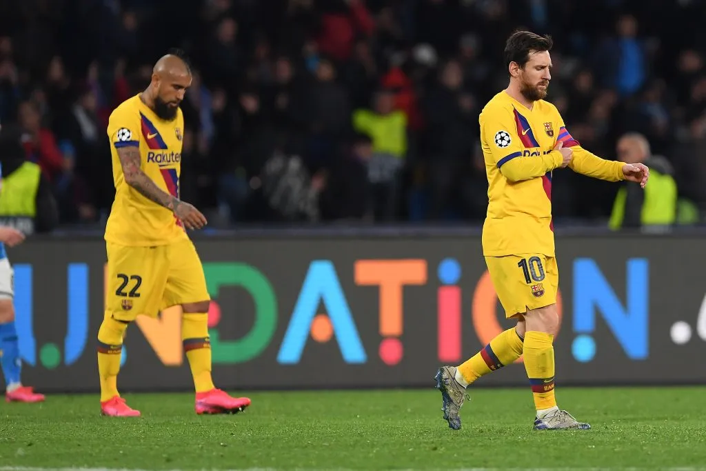 Lionel Messi y Arturo Vidal estuvieron juntos en Barcelona | Getty Images