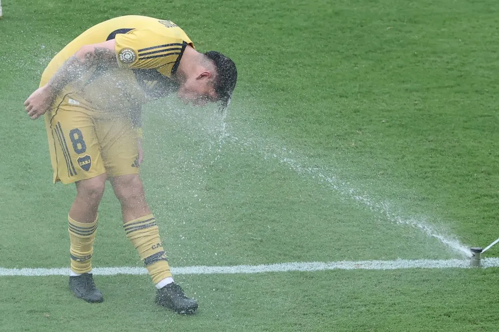 Carlos Palacios quiso escapar del calor. (Richard Pelham/Getty Images).