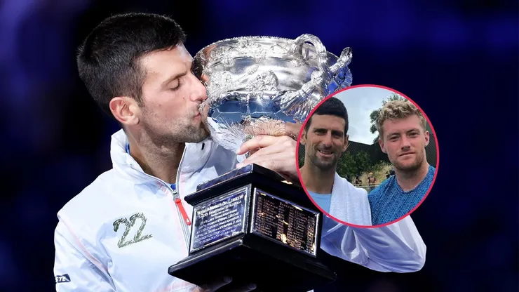 Novak Djokovic y Adam Jones.