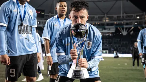 Este volante ofensivo ganó el Mundial Sub 20 con la selección de Uruguay en 2023.