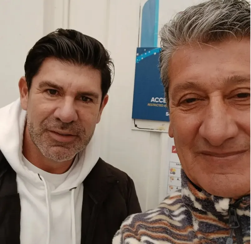 Letelier junto al Matador Salas, el año pasado