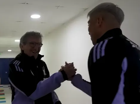 "¡Lindo homenaje!": el ameno momento entre Cortés y Morón