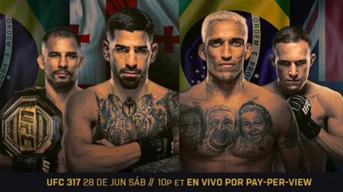 Topuria y Oliveira se ven las caras en el evento central de UFC 317.