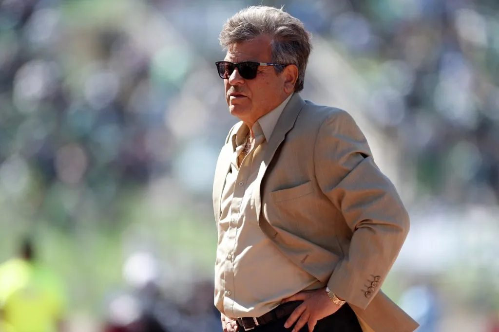 Jorge Garcés en 2022, cuando fue entrenador de Santiago Wanderers (Photosport).