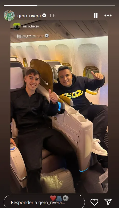 La historia que compartió Gerónimo Rivera. (Captura Instagram).