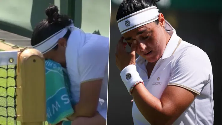 Ons Jabeur rompe en llanto en Wimbledon.