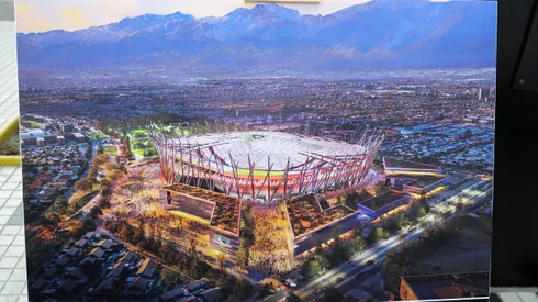 La maqueta del Estadio Monumental.