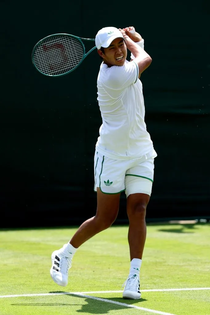 Learner Tien en la primera ronda de Wimbledon 2025 (Getty Images).
