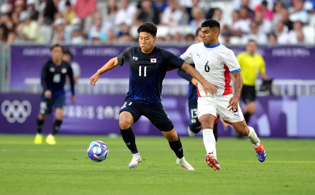 Marcos Gómez ante Japón en los Juegos Olímpicos de París 2024. (Juan Manuel Serrano Arce/Getty Images).