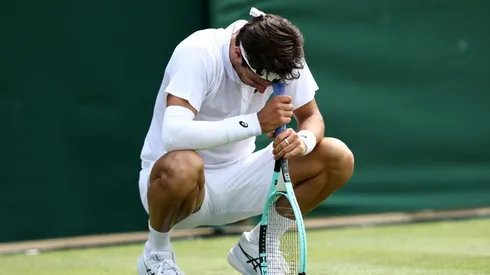 Lorenzo Musetti tras perder la primera ronda de Wimbledon.