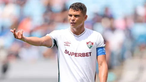 Thiago Silva, el capitán y director técnico dentro del campo de Fluminense, durante el partido contra Inter de Milán.
