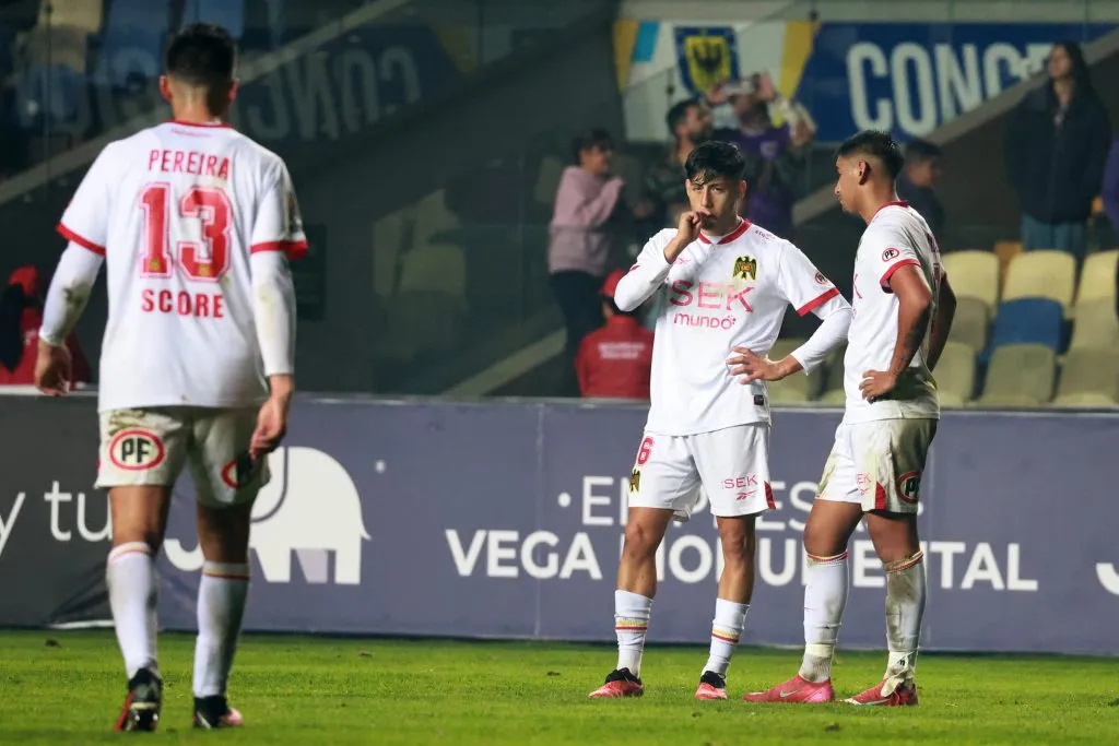 Unión Española sufrió un golpe de Deportes Concepción y quedó fuera de la Copa Chile. (Eduardo Fortes/Photosport).