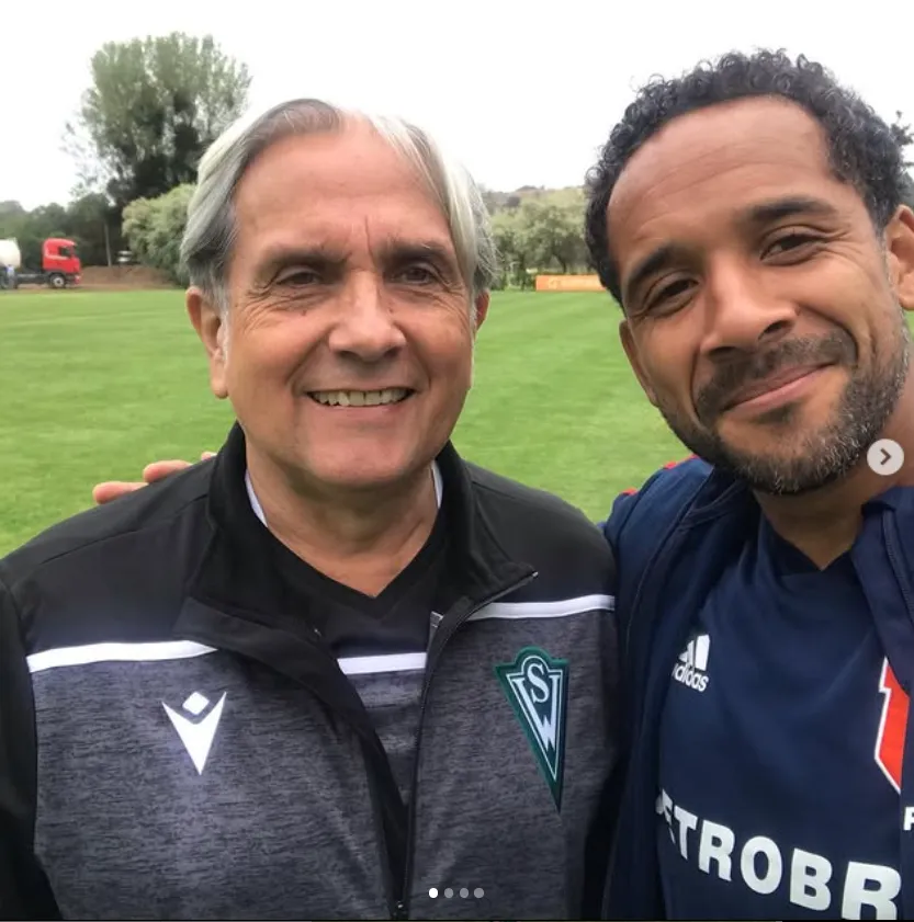 Enrique Aguayo con Jean Beausejour. (Instagram).