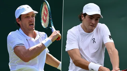 Nicolás Jarry y Joao Fonseca en Wmbledon.