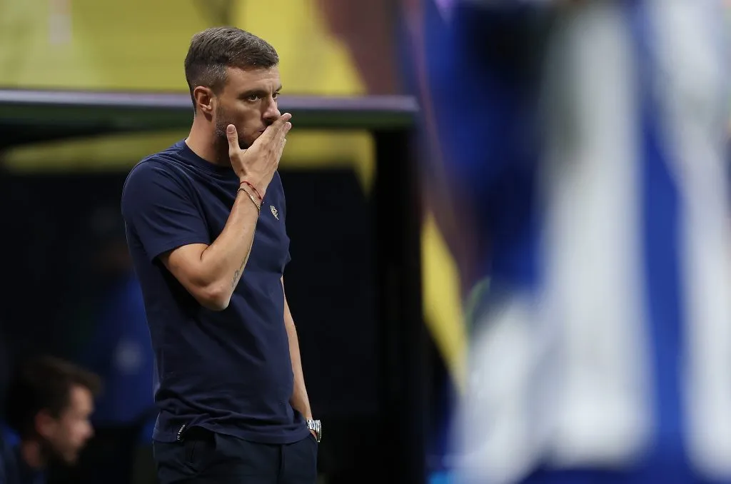 Martín Anselmi salió con polémica de Cruz Azul para tomar la dirección técnica del Porto en enero. Lo echaron esta semana. (Kevin C. Cox/Getty Images).