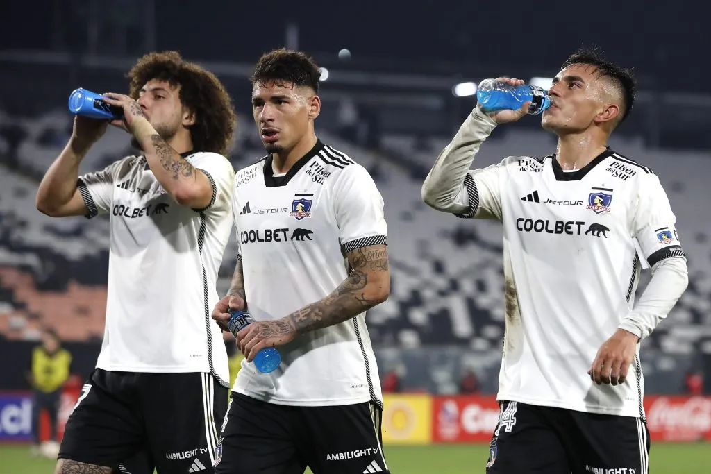 Saldivia y Peluca Falcón, dos pilares del Colo Colo 2024. (Felipe Zanca/Photosport).