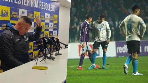 Tenso momento para el DT.