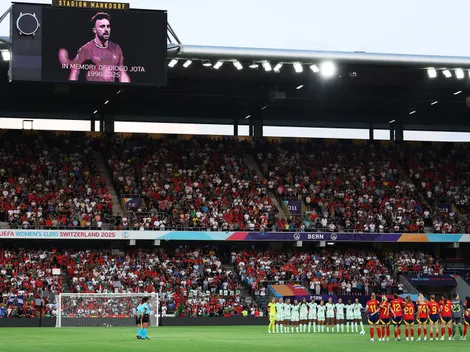 Sepulcral homenaje de Portugal FEM a Diogo Jota en la Eurocopa