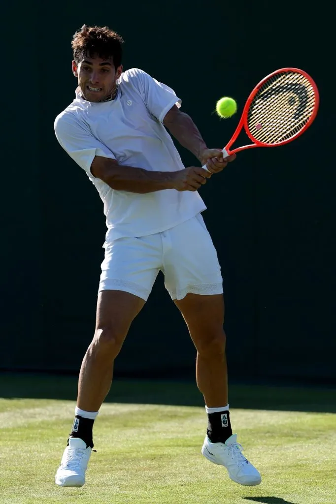 Cristian Garin en Wimbledon (Getty Images).