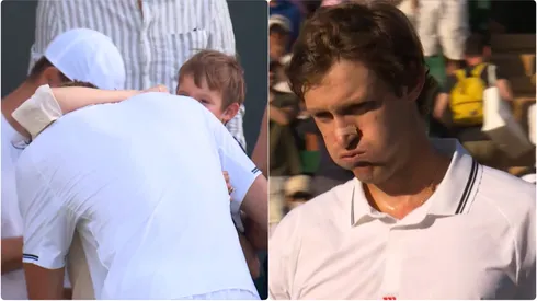 Nicolás Jarry no ocultó sus lágrimas tras la victoria en Wimbledon.