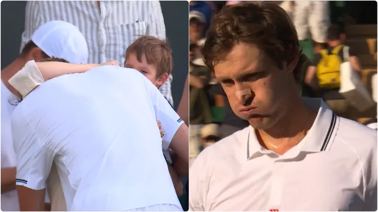 Nicolás Jarry no ocultó sus lágrimas tras la victoria en Wimbledon.