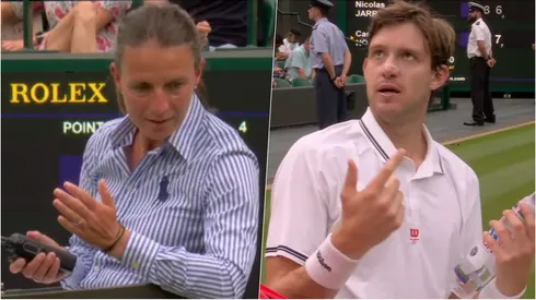 Nicolás Jarry se vio muy molesto en Wimbledon