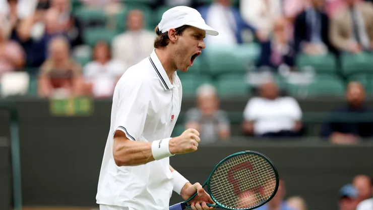 Nicolás Jarry en Wimbledon.