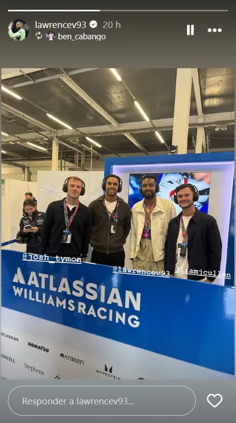 Lawrence Vigouroux junto a tres compañeros del Swansea City. (Captura Instagram).