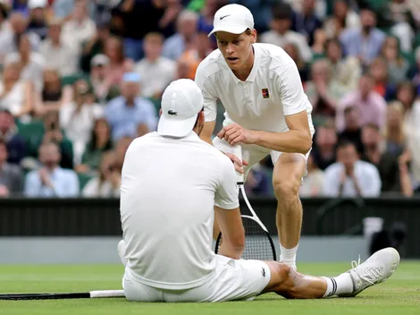 Video: Le ganaba a Sinner y debió retirarse de Wimbledon