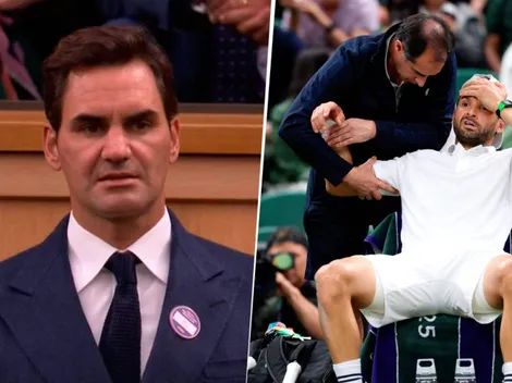 La reacción de Federer por grave lesión de su sucesor en Wimbledon
