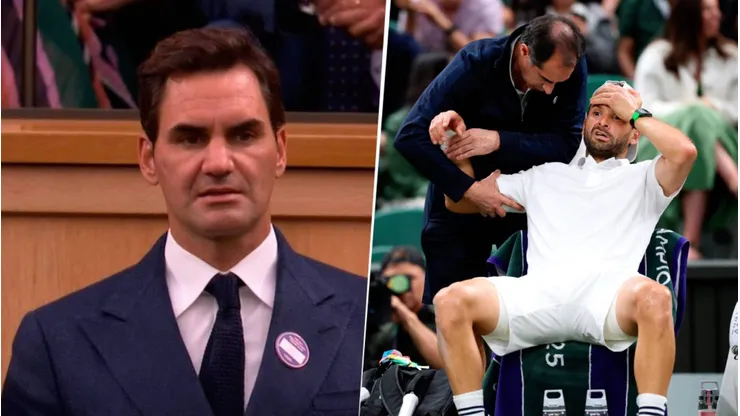 Federer lamentó la lesión de Dimitrov