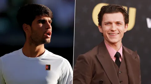 Carlos Alcaraz y Tom Holland
