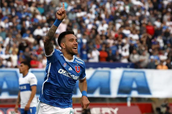 Desde que el argentino se sumó a los azules, ha marcado 11 goles en 80 partidos jugados – Photosport