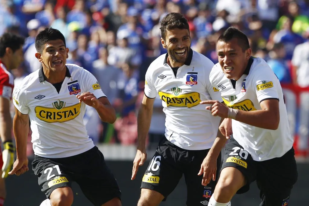 Esteban Pavez fue titular en Colo Colo en el Superclásico de 2013. Foto: Marcelo Hernandez/Photosport