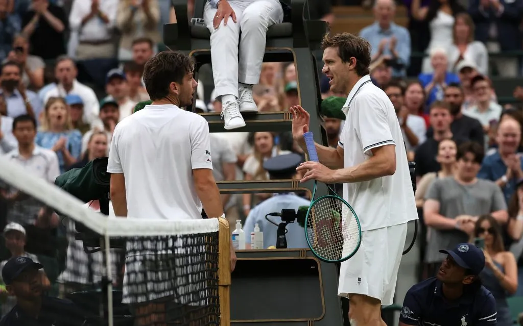 Cameron Norrie y Nicolás Jarry discutieron tras su partido. (Photo by Ezra Shaw/Getty Images)