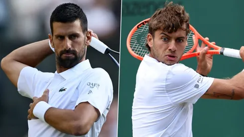 Novak Djokovic y Flavio Cobolli