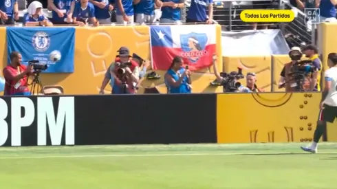 La bandera de Colo Colo que impactó en el Mundial de Clubes.