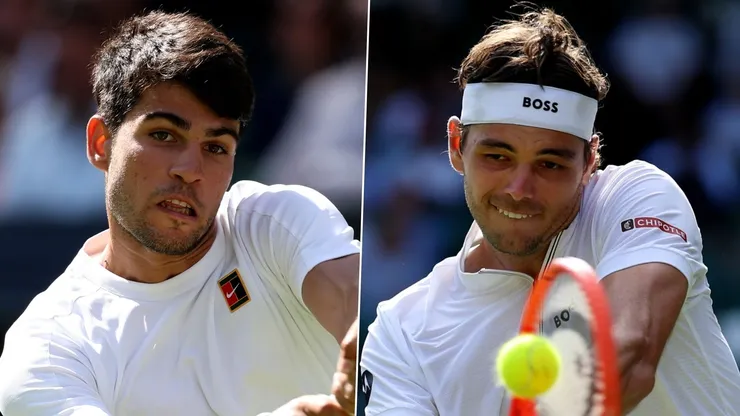 Carlos Alcaraz y Taylor Fritz se enfrentan por un cupo en la final de Wimbledon 2025. Carlos Alcaraz y Taylor Fritz