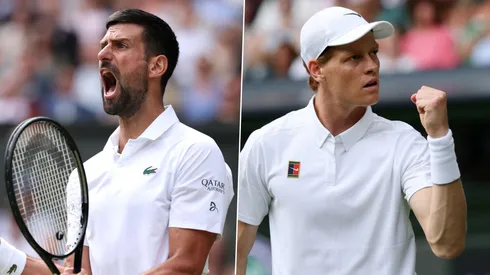 Novak Djokovic y Jannik Sinner