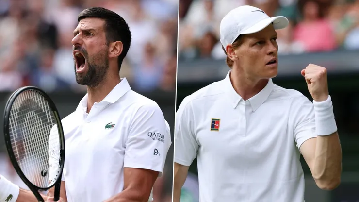 Novak Djokovic y Jannik Sinner