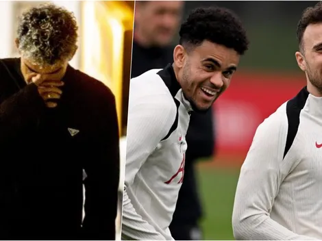 Tras perderse el funeral: Luis Díaz rompe en llanto en misa por Diogo Jota