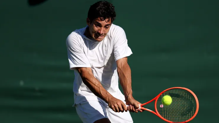 Cristian Garin en Wimbledon.