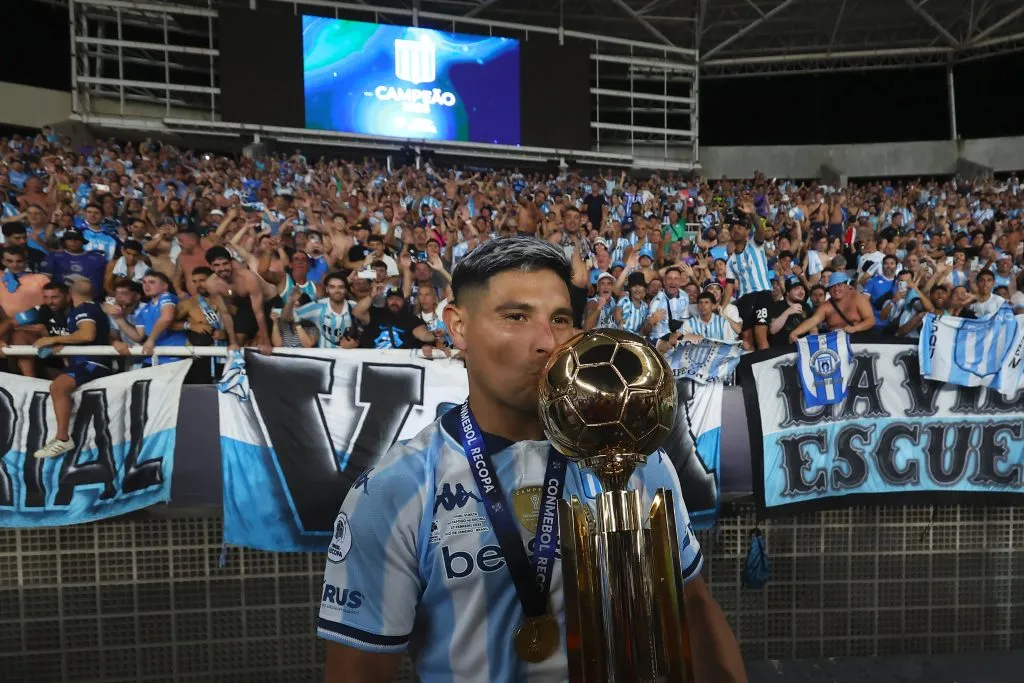 Maxi Salas también alzó la Recopa Sudamericana con Racing Club. (Wagner Meier/Getty Images).